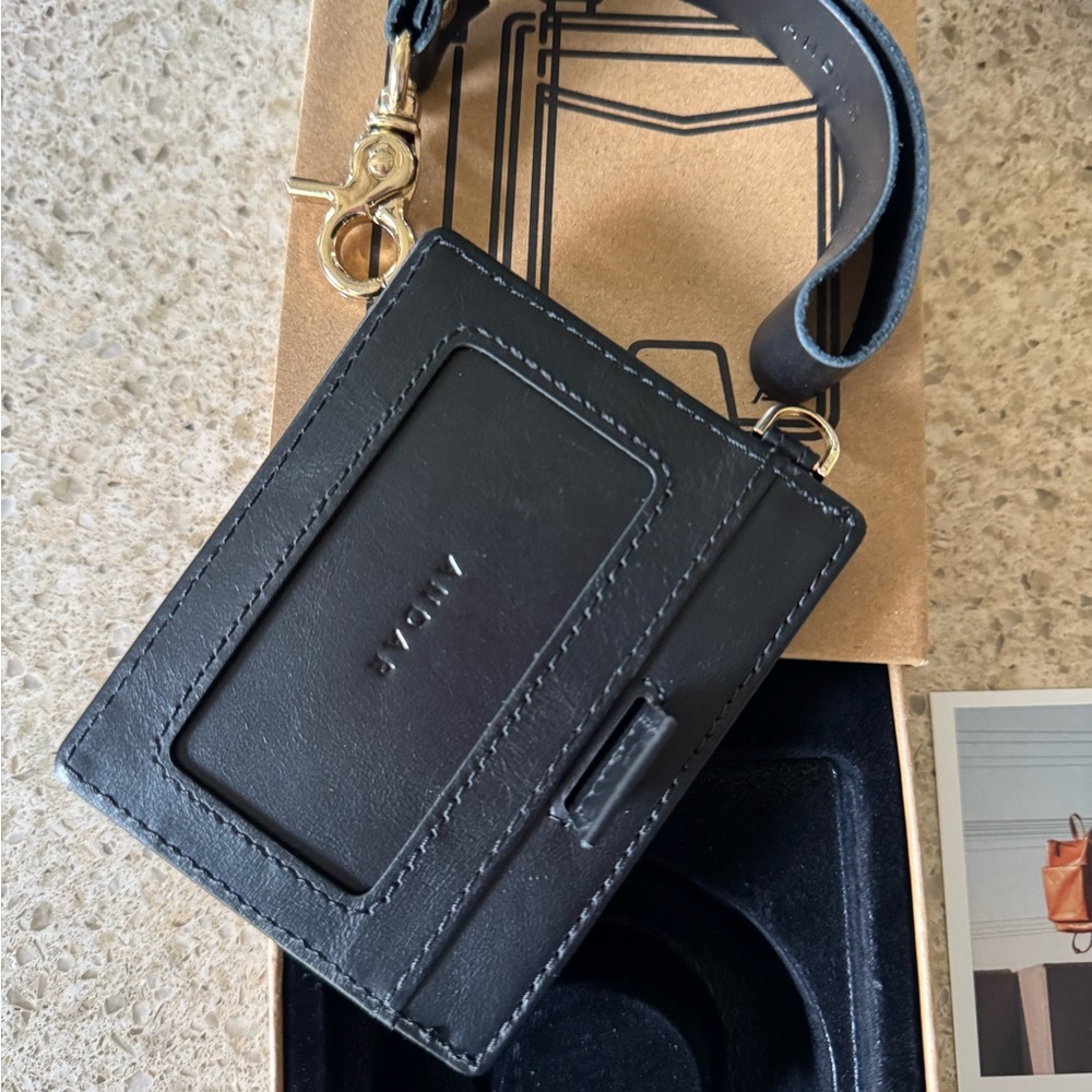 Black Leather Men's Bag by Coach